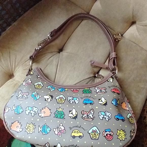 Braccialini leather purse with cartoon designs - Picture 6 of 8
